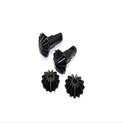 GPM For Traxxas Slash 4X4 Upgrade Parts Hard Steel Gear Set For Differential Assembly - 4Pcs Black