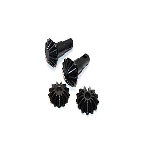 GPM For Traxxas Slash 4X4 Upgrade Parts Hard Steel Gear Set For Differential Assembly - 4Pcs Black