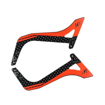 Microheli Carbon Fiber Landing Skids B Style (RED) - Blade Fusion 270