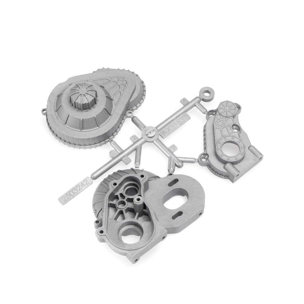 Axial LCX Transmission Case Silver, AXIC1531
