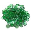 MR CHIPS Magnetic Bingo Chips with Metal Ring 3/4 Inch 200 Upgraded Pieces Green Transparent - Available in 7 Colors A Reusable Storage Bag view 1