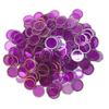 MR CHIPS Magnetic Bingo Chips with Metal Ring 3/4 Inch 200 Upgraded Pieces Violet Transparent - Available in 7 Colors A Reusable Storage Bag view 1