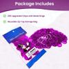 MR CHIPS Magnetic Bingo Chips with Metal Ring 3/4 Inch 200 Upgraded Pieces Violet Transparent - Available in 7 Colors A Reusable Storage Bag view 2