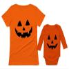 Tstars Jack O' Lantern Pumpkin Mom Baby Matching Set Funny Halloween Costume Shirts Mom Orange Small/Baby Orange 6M (3-6M) view 1