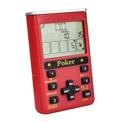 Lyght Electronic Handheld 7 in 1 Poker Game, Blackjack, Deuces, Baccarat, Slot, Lottery, Lucky 7 Dice, Casino Game