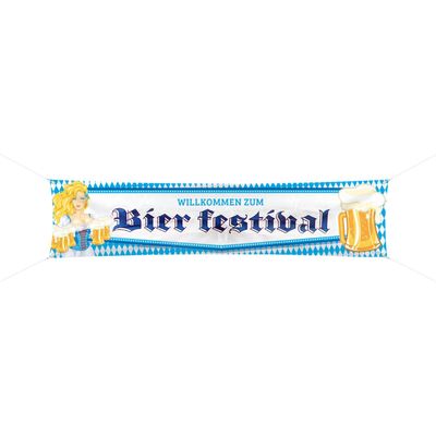 Folat 61492 Oktoberfest Beer Mug Banner-180x40 cm, Multi-colored