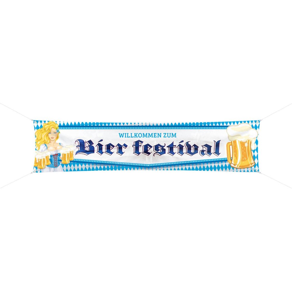 Folat 61492 Oktoberfest Beer Mug Banner-180x40 cm, Multi-colored