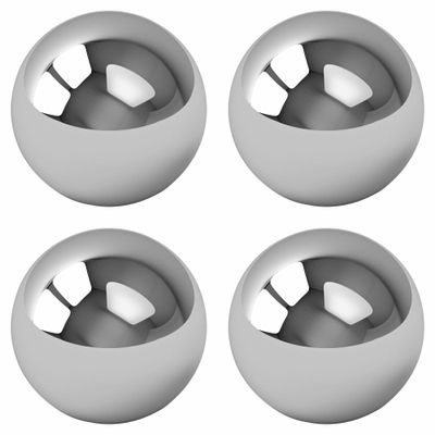 BC Precision 4 Pack Replacement Balls for Labyrinth Game (1/2 Inch Steel)  Steel Ball Bearings for Wooden Maze Games