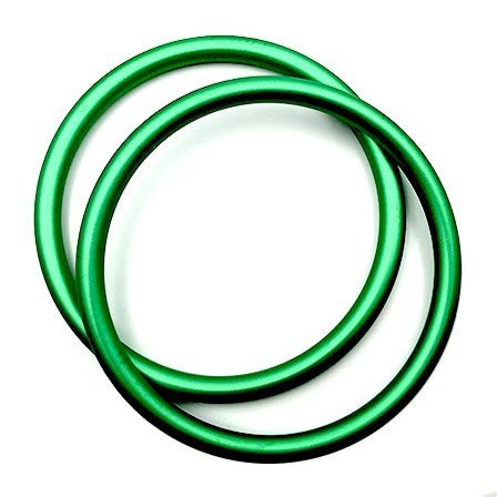 1 Pair 3" Large Welded Aluminum Rings Specially Safety Designed for Baby Slings Carrier Make Your Own Ring Sling (Green)