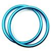 1 Pair 3" Large Welded Aluminum Rings Specially Safety Designed for Baby Slings Carrier Make Your Own Ring Sling (Turquoise) view 1