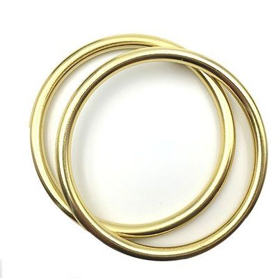 1 Pair 3" Large Welded Aluminum Rings Specially Safety Designed for Baby Slings Carrier Make Your Own Ring Sling (Shiny Gold)
