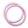 1 Pair 3" Large Welded Aluminum Rings Specially Safety Designed for Baby Slings Carrier Make Your Own Ring Sling (Pink) view 1