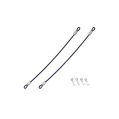 Integy Square R/C Body Clips with 100mm Wires (Dark Blue) for Most 1/10 Scale Vehicles
