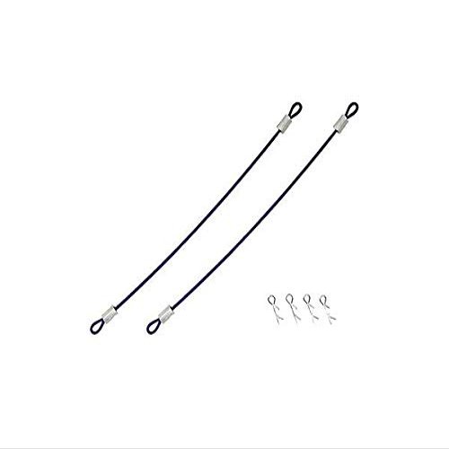 Integy Square R/C Body Clips with 100mm Wires (Dark Blue) for Most 1/10 Scale Vehicles