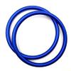 1 Pair 3" Large Welded Aluminum Rings Specially Safety Designed for Baby Slings Carrier Make Your Own Ring Sling (Blue) view 1