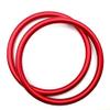 1 Pair 3" Large Welded Aluminum Rings Specially Safety Designed for Baby Slings Carrier Make Your Own Ring Sling (Red) view 1