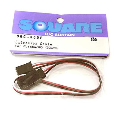 Integy Square R/C Extension Cable (Small Servos) for Futaba/KO (300mm)