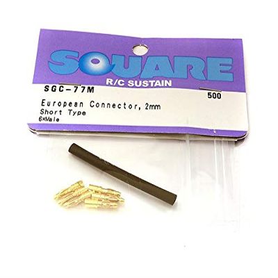 Integy Square R/C European Connectors, 2mm Short (6xMale)