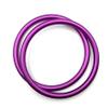 1 Pair 3" Large Welded Aluminum Rings Specially Safety Designed for Baby Slings Carrier Make Your Own Ring Sling (Purple) view 1
