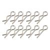 Integy Muchmore Racing Stainless Pro Body Clips (10pcs.) view 1