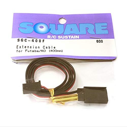 Integy Square R/C Extension Cable (Small Servos) for Futaba/KO (400mm)