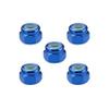 Integy Square R/C 4mm Aluminum Lock Nuts (Blue) 5 pcs. view 1