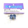 Integy Square R/C Aluminum Clamping Hex Hub, 12mm Wide in Blue Color view 1