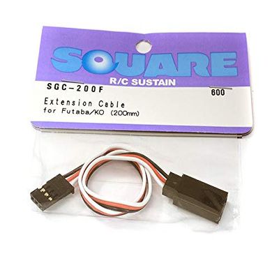 Integy Square R/C Extension Cable (Small Servos) for Futaba/KO (200mm)