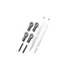 Square R/C Lower Suspension Link Set, 58mm (for Tamiya CC-01) Silver view 1