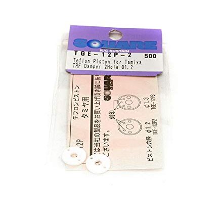 Square R/C Telfon Piston for Tamiya TRF Dampers (1.2mm Diameter and Sold in Pack