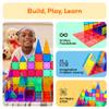 PicassoTiles 12pc Supersized Magnetic Building Tile Base Plate Jumbo XL Foundation Stabilizer Boards STEM Engineering Construction Kit for Kids Educational Learning Toy Magnet Blocks Stacking Set PT12 view 4