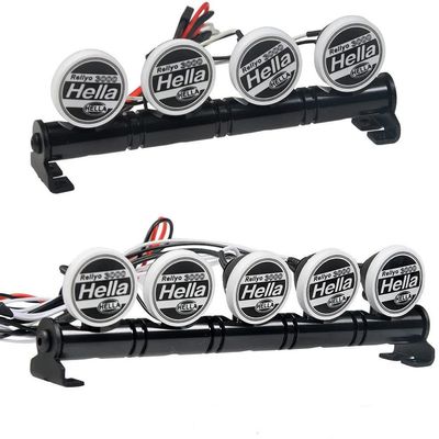 Benedict Harry Metal Roof LED Light Bar 5 LEDs for SCX10 D90 TRX-4 1:10 RC Crawler Truck (5Leds)