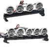 Benedict Harry Metal Roof LED Light Bar 5 LEDs for SCX10 D90 TRX-4 1:10 RC Crawler Truck (5Leds) view 1