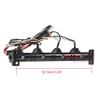 Benedict Harry Metal Roof LED Light Bar 5 LEDs for SCX10 D90 TRX-4 1:10 RC Crawler Truck (5Leds) view 4