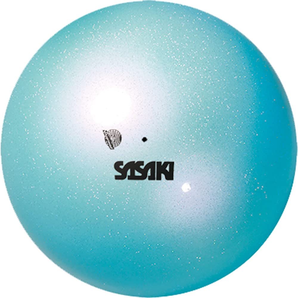 Sasaki M-207AU-F LIBU Rhythmic Gymnastics Tools, Ball, International Gymnastics Federation Certified, Aurora Ball, Diameter 7.3 inches (18.5 cm), Light Blue