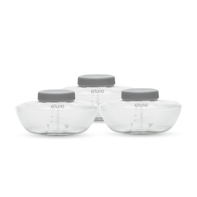 Elvie Pump - Breastmilk Storage Bottles - BPA Free - Breast Feeding Essentials - 3 Pack