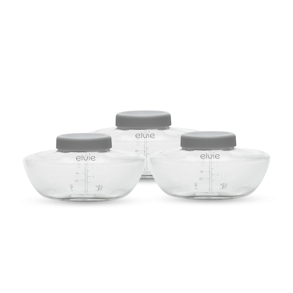 Elvie Pump - Breastmilk Storage Bottles - BPA Free - Breast Feeding Essentials - 3 Pack