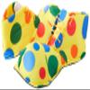 Shatchi Clown Shoes Covers Oversized Circus Yellow Polka Dot Fancy Dress Costume Accessories Book Day, Multi view 2