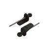 ARRMA Shock Shaft Eyelet and Spring Perch Front, ARAC8988, Grey/Silver view 1