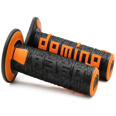 Domino Racing A360 Off-Road Dirt Bike Grips Black Orange