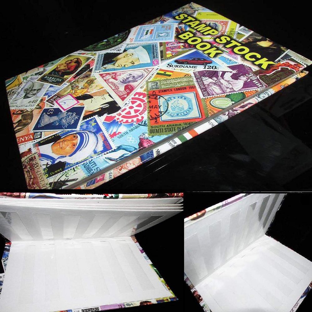 Set of 2 Premier World Postage Stamp Album Stock Books (2x20pages)