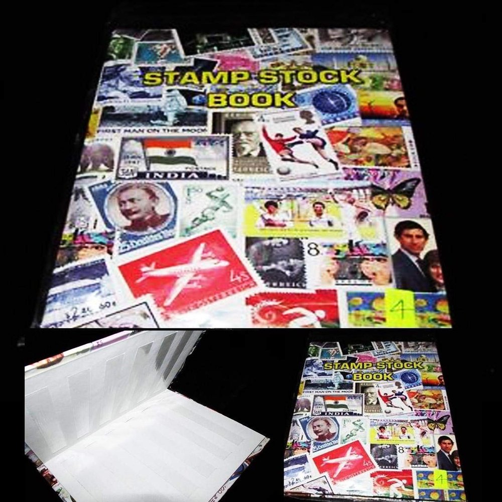 Set of 2 Premier World Postage Stamp Album Stock Books (2x8pages)