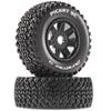 Duratrax Picket SC Mounted Soft Tires Black 17mm Hex 2 DTXC5272 view 1