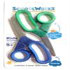 SchoolWorks Kids 5 inch Scissors Blunt-tip 2 Pack Blue and Green view 1
