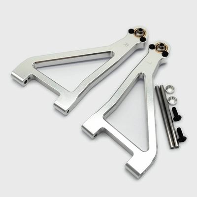 2X CNC Aluminum Suspension Upper Arms L&R Silver for UDR 1/7 Unlimited Desert Racer 8531 Traxxass