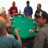 Felt Poker Table covers that fits any Lifetime folding table - Custom made to order - casino green, black, blue, purple, brown, tan or red (Green casino, 48 inch round) view 2