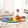Amazon Basics Soft Play Wall Climb and Slide for Kids, Indoor Climbing Foam, Medium, 6-Piece (Red, Green, Blue, Yellow, Purple, Orange) view 2