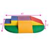 Amazon Basics Soft Play Wall Climb and Slide for Kids, Indoor Climbing Foam, Medium, 6-Piece (Red, Green, Blue, Yellow, Purple, Orange) view 3