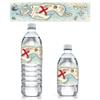 Pirate Treasure Map Birthday Water Bottle Labels - 20 Stickers view 1