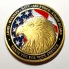 Grateful Appreciation Thank You For Your Service Military Family Large Colorized Challenge Art Coin view 1